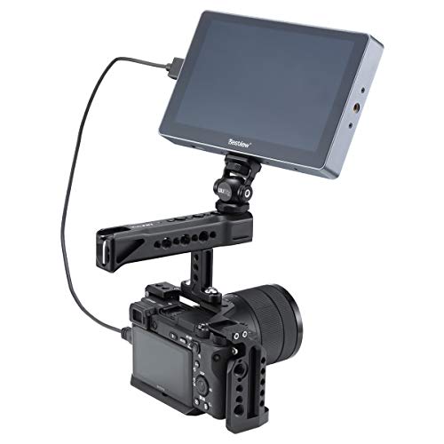 Camera Top Handle Hot Shoe for Cage, 3 Cold Shoe Mount for Light Mic Monitor Stand Arri Positioning Hole DSLR Digital Camera Cage Accessory Kits - Thumbnail 6