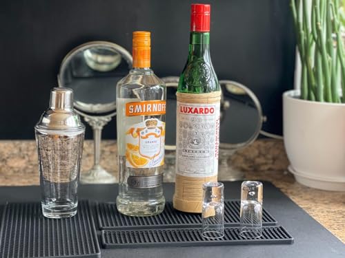 3 Pack Ultimate Small Bar Mat Set - 8mm Thick Anti-Skid Non-Toxic Rubber Bar Mat for Home Bar, Countertop, Restaurants, Coffee Bar - Premium Counter Mats - Image 3