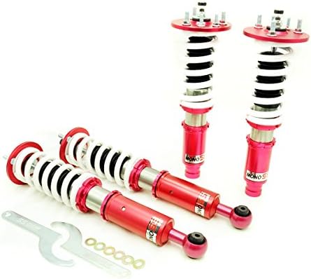 Compatible for Godspeed Project(MSS0100-A) MonoSS Coilover Lowering Kit, MonoTube Shocks 16 Rebound Settings, Full Length Ride Height Adjustable