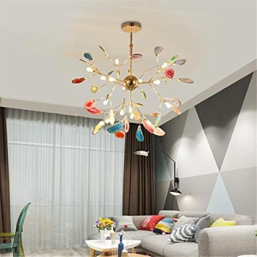 Plafonniers salle à manger design agate et suspension LED réglable 16 têtes - 3