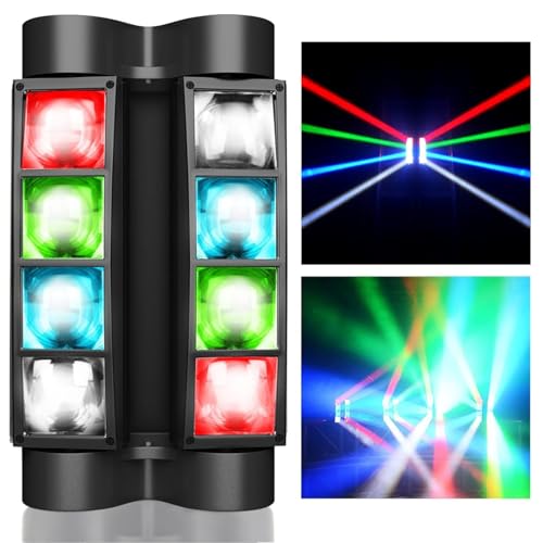 Image of Disco Lights DJ Lights Stage Lights Mini Spider Moving Heads Dance Light LED RGBW DMX512 Sound Activated High Energy Light for Party Club Bars Home