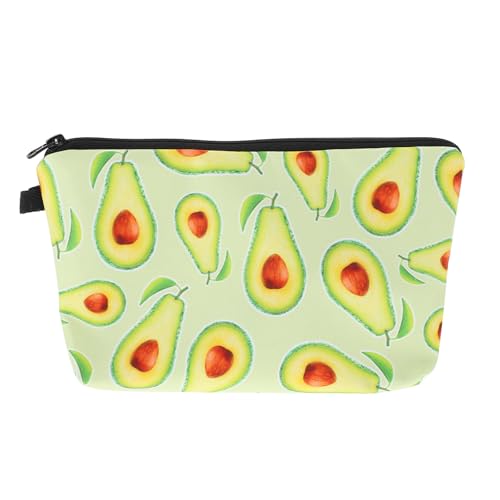 TOYZFRIENDY Neceser de Maquillaje Estampado de Aguacate Ligero y Portátil Cremallera Resistente Tamaño Compacto para Mujer Bolsa Multifuncional para Almacenar Cosméticos y Artículos de