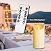 LEOSAN Led Flameless Candles Outdoor Indoor Battery Operated Flickering Candles with Remote Timers Won't Melt Ivory Plastic Dia 3