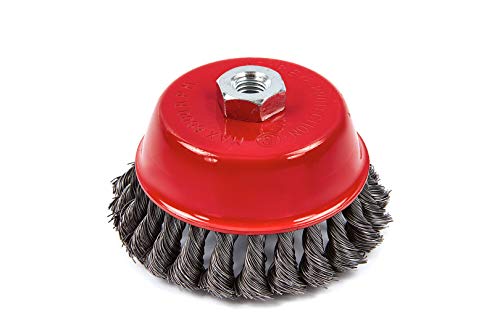 Preisvergleich Produktbild HBM 125mm. Tassenbürste / Drahtbürste mit verdrilltem Draht