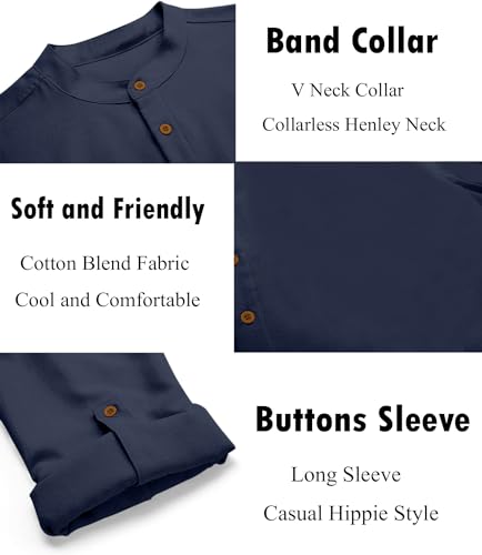 Image of Zombom Men's Kurta || Chinese Collar Long Sleeves || Straight Hip Length Kurtas || Short Kurta for Men || for Festival || Function || Occasion Wear Fancy Kurta for || Best Gifts for Men