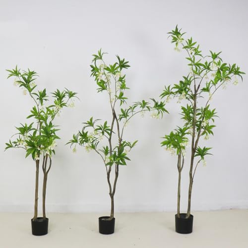 HWQFM 造花 フェイクグリーン 人工 観葉植物 観葉樹 フェイク グリーン 160cm インテリア 屋内 リビング オフィス おしゃれ 大きめ 鉢植え 植木 室内 玄関先 ベッドルーム カフェ 事務所 写真撮影用道具 ガーデン装飾 庭園 装飾用