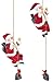 Produktbild infactory Kletternder Nikolaus: 2er-Set Kletternder Weihnachtsmann Santa Crawl (Weihnachtsmann Klettern, Santa Claus, Weihnachten)