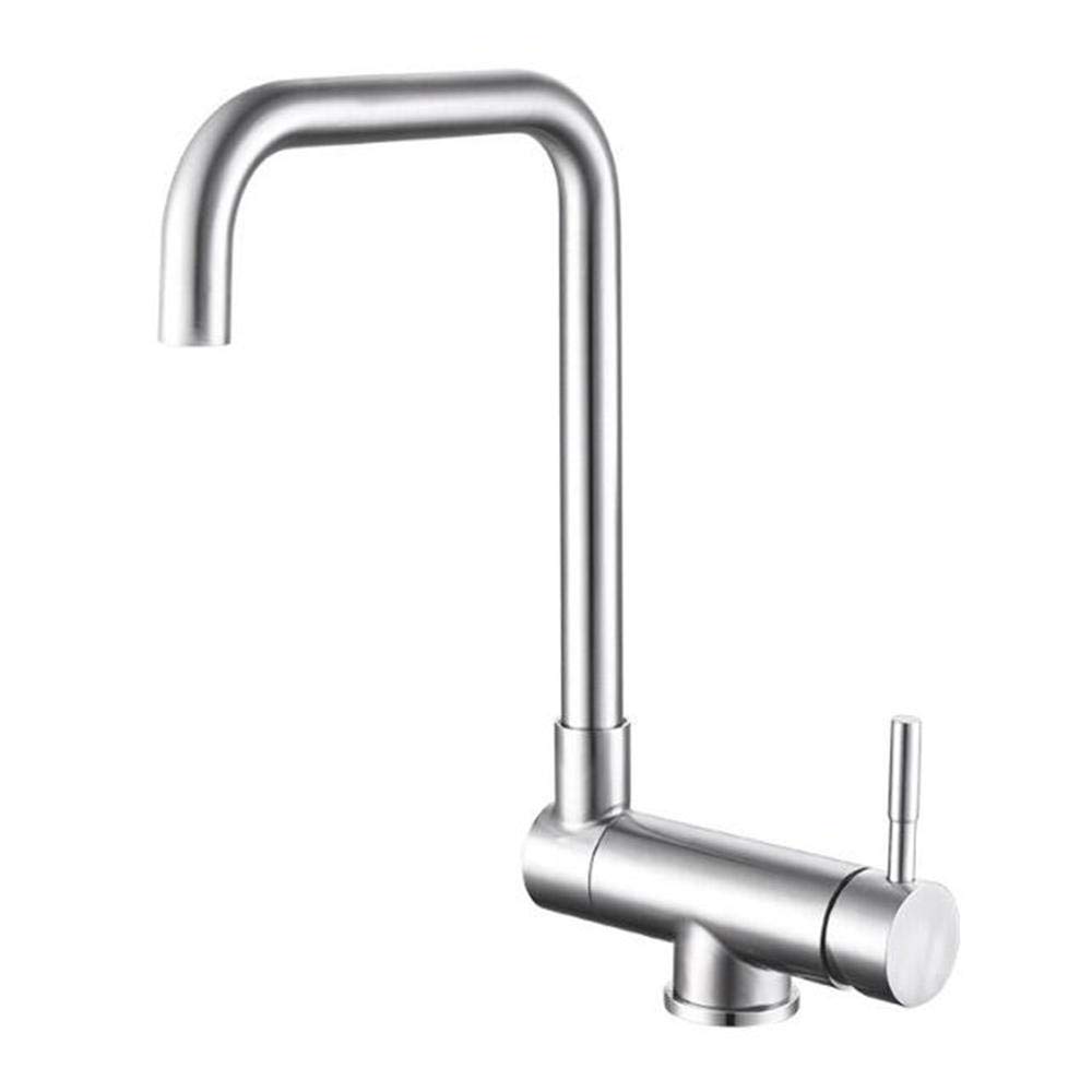 Robinet pour évier de cuisine pliable en acier inoxydable 304 durable