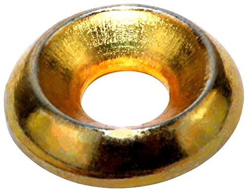 AERZETIX - C59101 - Juego de 25 - Arandela avellanada Ø8x24.5x5.5mm para tornillos con cabeza fresada - en acero al carbono galvanizado - acabado galvanizado amarillo - para fijación de forros