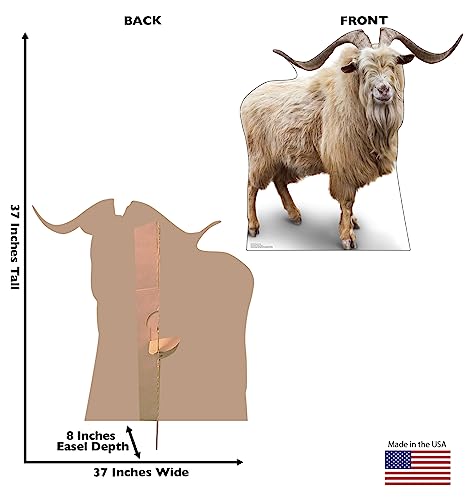 Image of Cardboard People Wild Mountain Goat Life Size Cardboard Cutout Standup - Made in USA