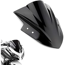 Amazicha Windscreen Windshield fit for Kawasaki Ninja 300 EX300R EX300 2013 2014 2015 2016 2017 Black Double Bubble Wind Deflector Screen