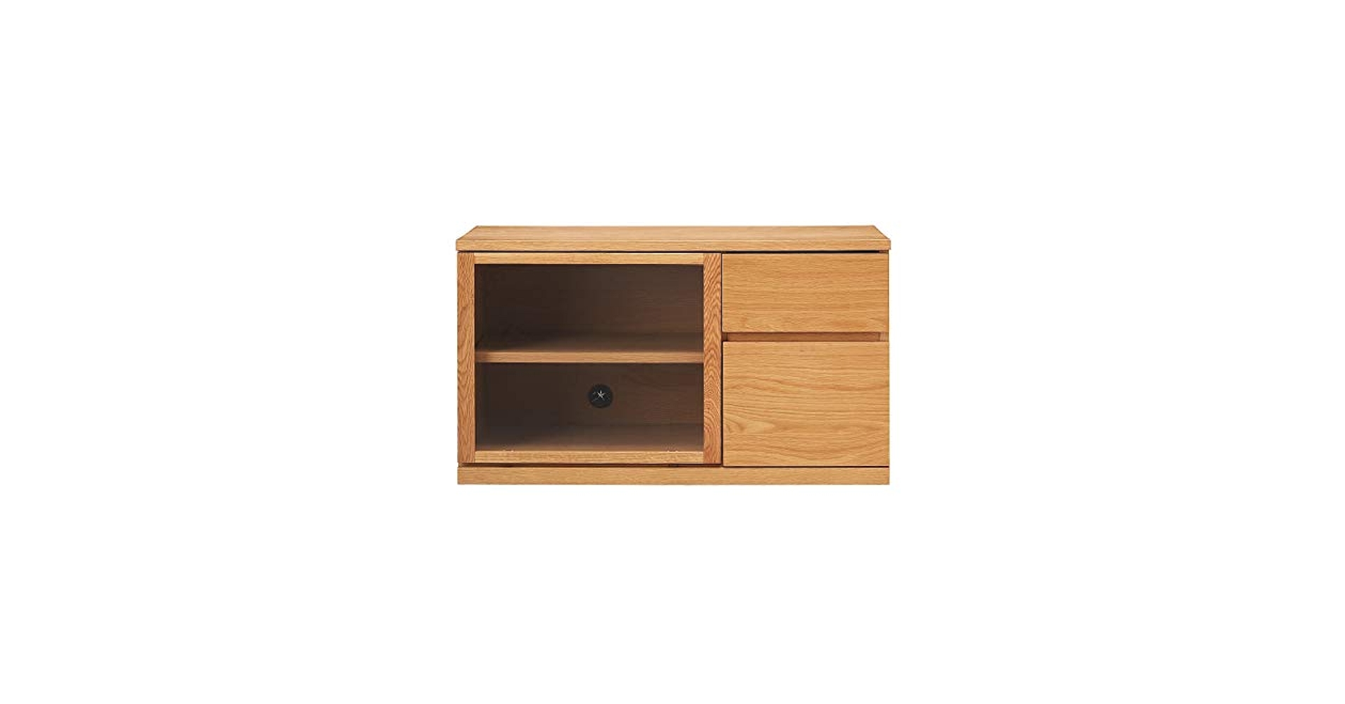 【美品】廃盤　無印良品オーク材AVラック完成品お届け【期間限定特価4/27まで】 木製AVラック・幅110cm・オーク材 | 無印良品