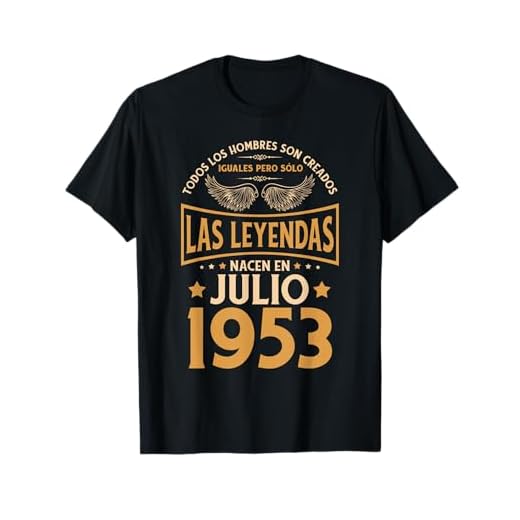 Cumpleaños Hombre Regalos Las Leyendas Julio 1953 Camiseta
