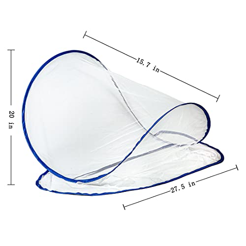 Ultralight Portable Pop-Up Mosquito Net Tent, Head Mini Folding Mosquito Net, Sleeping Bag Bug Net For Bedding Camping Traveling Patio, Weighs Only 0.12 Lbs (Large) #TOP5