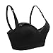 COOSHCO Women's Sleeping Nursing Maternity Bra Push up Wirefree Breastfeeding Bra 3-Pack Black S