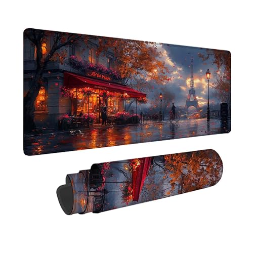 Tapis de souris XXL 150 x 80 cm tapis souris Paris base caoutchouc antidérapant