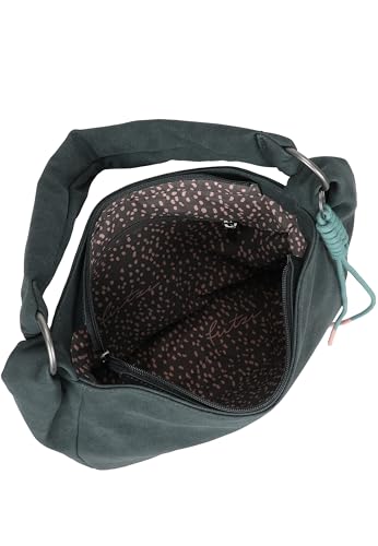 Sac bandoulière similicuir aspect suède Fritzi Sue01 Jacky avec son pendentif cordon stylé