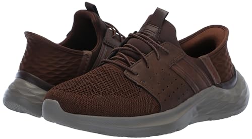 Mocasín hombre Skechers marrón talla 45 de horma ancha con sistema cómodo Slip-in 7
