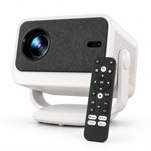 Image of [Google TV Official] BeamX Neo GTV Smart Android Google TV FHD 4k Support with 1080P Native, 20000 Lumens, Auto Focus, Auto Keystone, WiFi 6 Bluetooth 5.4, 270 Degree Rotatable Home Projector