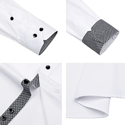 Men's Wrinkle-Free Long Sleeve Business Casual Dress Shirt