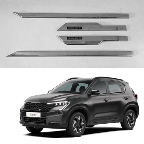 Image of Car Door Body Side Beading /Molding /Cladding for Kia Sonet Set of 4