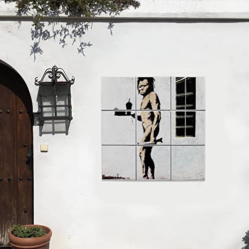 Carreaux céramique décoratif Banksy 15x15 pour faïence murale design