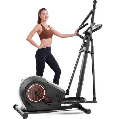 Image of ANCHEER Elliptical Exercise Machine with 15.5 inch Stride, 500 LBS, Ultra-Quiet