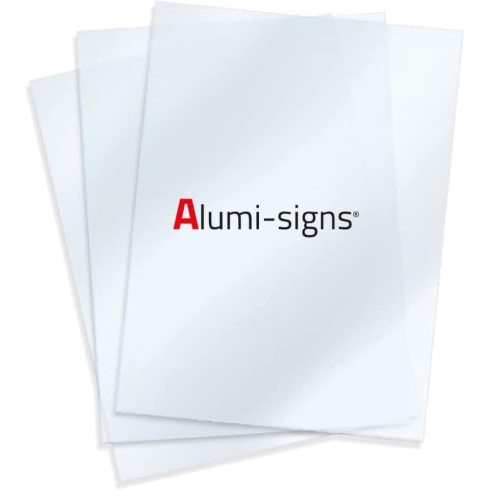 Alumi-signs 2 x Anti-Glare Replacement Covers, for Aluminium Snap Frames and Aluminium A-Board Pavement Signs, UV-Resistant Poster Cover Sheets for easy poster/graphic change (A4)