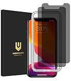 UNBREAKcable Privacy Screen Protector for iPhone 11 / iPhone XR, Shatterproof Tempered Glass [True...