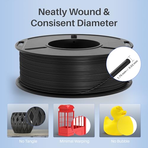 Image of ELEGOO 250g Rapid PLA Plus Filament 1.75mm Bundle, 8 Colors PLA+ 3D Printer Filament 30-600 mm /s High Speed Printing, Dimensional Accuracy + /- 0.02 mm 8 Pack 250g Spool