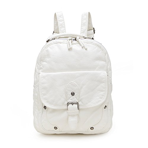 Mini sac d'épaule femme en cuir lavé et petit sac à dos en PU souple style coréen