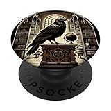 Photo Gallery raven dark academia aesthetic book lover popsockets popgrip intercambiabile Photo Gallery raven dark academia aesthetic book lover popsockets popgrip intercambiabile