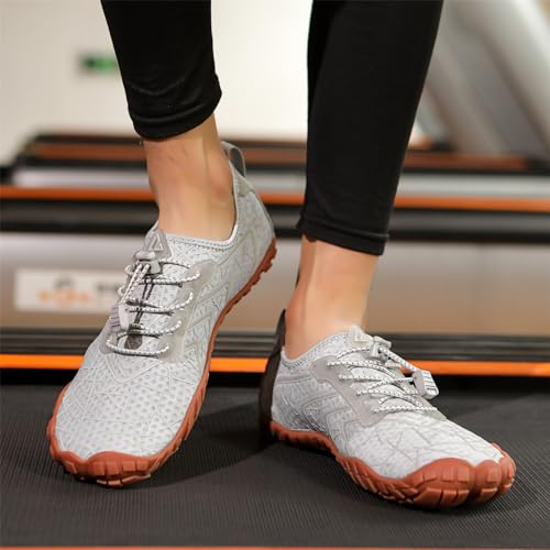 Image of UBFEN Water Shoes for Men Women Quick Dry Swim Aqua Socks | Lightweight Barefoot-style Fit, Rubber Sole, Hiking, Fishing, Kayaking, Beach, Pool, Boating, Diving And Water-to-land Wear