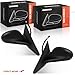 A-Premium Pair (2) Driver and Passenger Side Power Door Mirror - Compatible with Ford Mustang 1996 1997 1998 - Non-Heated, Non-Folding, Black Texture Outside Rear View Mirror - Replace# F6ZZ17682BA