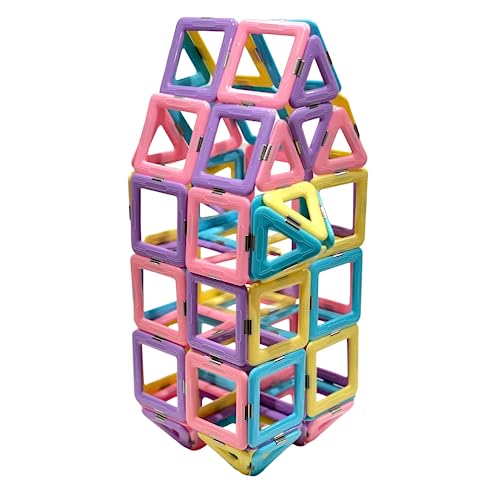 Glitzglam Castle Magnetic Blocks Building Set - Fun And Educational Toy For Kids Boys And Girls, Ages 3-8, Magnetic Tiles Toys Perfect For Developing Creativity And Stem Skills #TOP2
