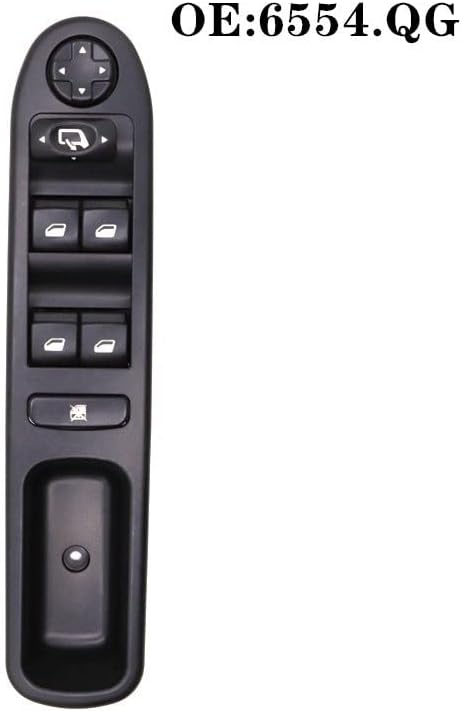 ウスイッチ 6554QG 6554.QG ために シトロエン運転席側電動パワーマスターウィンドウスイッチ ために プジョー 207