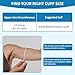 Small Blood Pressure Cuff Tailored for 4.7’’-9.5’’(12-24CM) Arm Circumference BP Replacement Cuff for Pediatric and Women S(Small) 6 Connectors (BP Cuff Included Only)