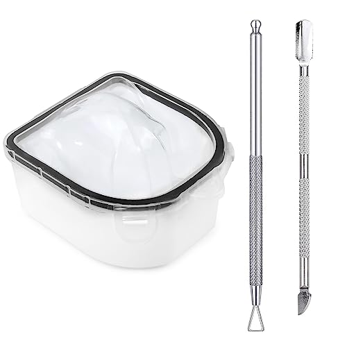 Yokilly Nail Soaking Bowl Set: 3 Pcs Soak Off Gel Polish Dip Powder Remover