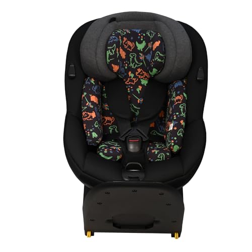 Jyoko Kids Funda En Algodón Orgánico Para Reductor Compatible Con Maxi-Cosi Mica I-Size Estampado Happy Dino