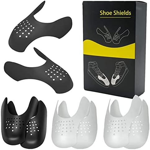 4 Pairs Shoe Shields, WeFine Universal Sneaker Protector Against Shoe Creases Anti Crease Guard
