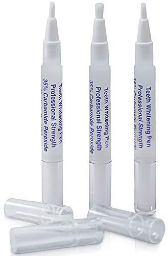 Teeth Whitening Pen (3 Pack) - 35% Carbamide Peroxide Professional Strength - Fast Results - No Sensitivity - Made in USA - Highest Quality