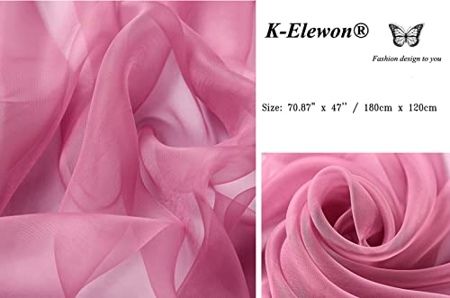 K-Elewon Solid Color Silk Feeling Scarf Fashion Scarves Wrap Long Lightweight Shawls for Women3