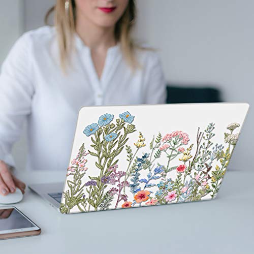 Icasso For Macbook Air 13 Inch Case (Release 2010-2017 Older Version), Plastic Hard Shell Protective Case & Keyboard Cover Only For Macbook Air 13 Inch Model A1466/A1369 - Clear Weeds #TOP6