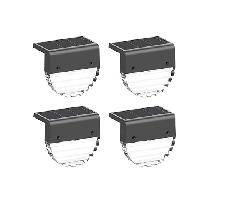 zahab Solar Fence Lights Outdoor, Waterproof LED Deck Lights for Garden, Wall & Railing | Auto On/Off Dusk to Dawn | Warm White & Multicolor | Easy Installation Set of 4-image-17