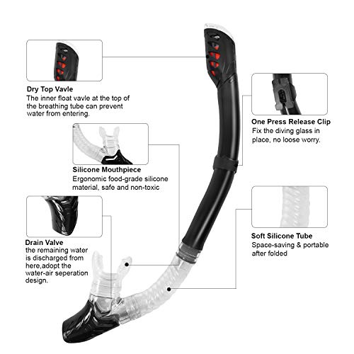 image for KAREEME Snorkel Mask Set Diving Goggles Snorkeling Set for Adult Anti-