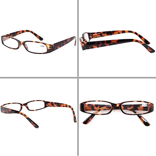 Kerecsen Reading Glasses 5 Pairs Ladies Fashion Spring Hinge Readers for Women