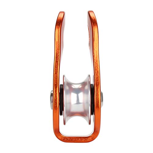 Naxen 20Kn Micro Pulley Climbing Pulley Aluminum Pulley Orange #TOP3
