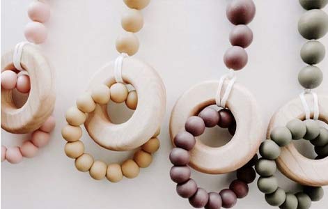 Image of 3mm 110Yards Natural Macrame Cotton Cord Thread with Wooden Beads Wooden Rings Wooden Sticks for Knitting Crafts Wall Hanging Plant Hangers Handicrafts Home Decoration Handmade DIY