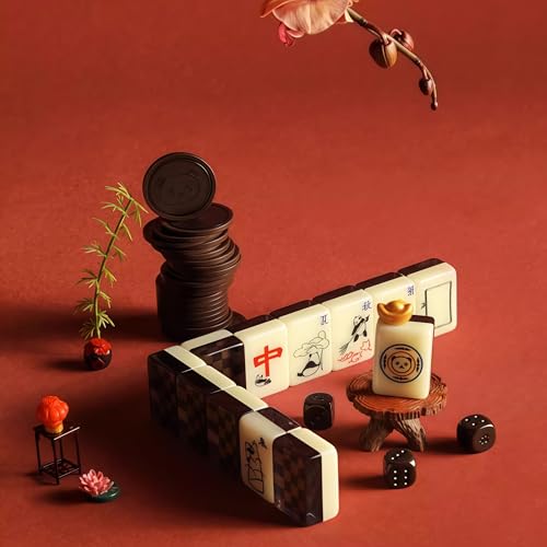 Set de Fichas de Mahjong Tradicional Chino miniatura 5