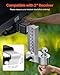 VEVOR Adjustable Trailer Hitch, 8-Inch Drop Hitch, Tri-Ball Mount for 2-Inch Hitch Receiver, Trailer Ball Size 1-7/8